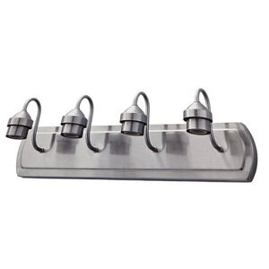 Style Selections 4 Light Vanity Bar Fixture Brushed Nickel Finish Model 0355458
